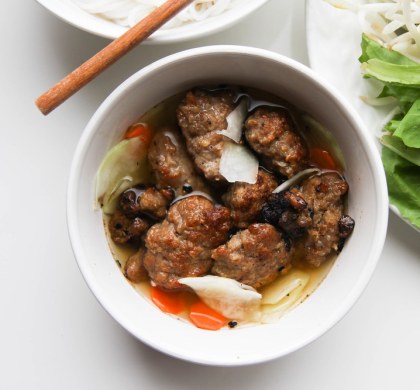Bun Cha Hanoi - Hanoi style BBQ pork and Noodles