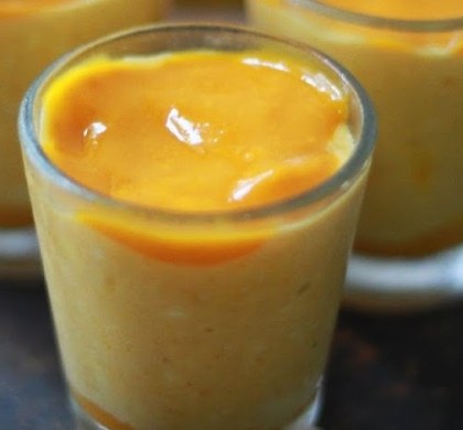Mango Mousse with Cream