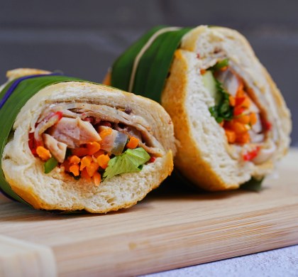 Mini Banh My, Pickle Vegetable, Confit Duck, Mayo