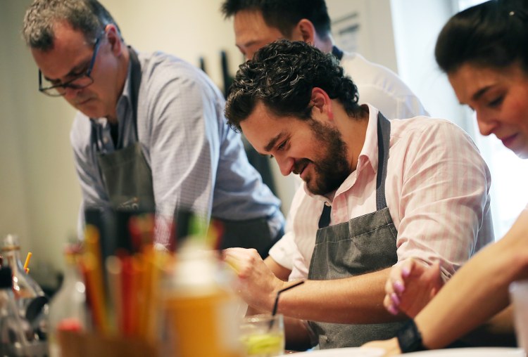 Corporate cooking event 